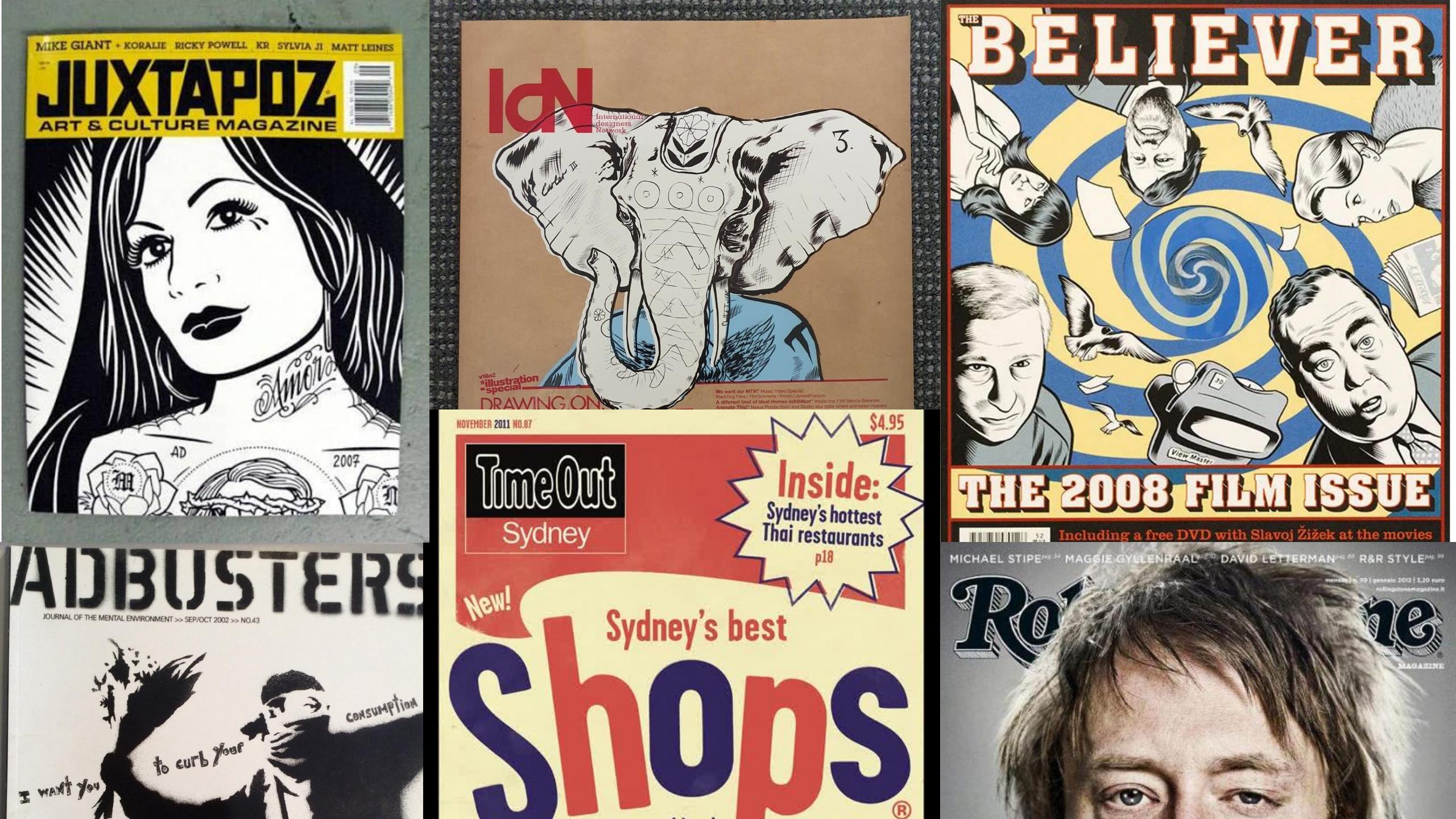 Slide 11 — Collecting magazines → cutting them into folders