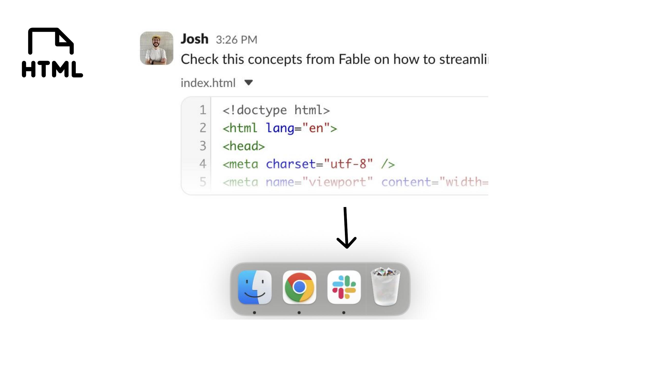 Slide 24 — Deploy via Cloudflare, share the file in Slack